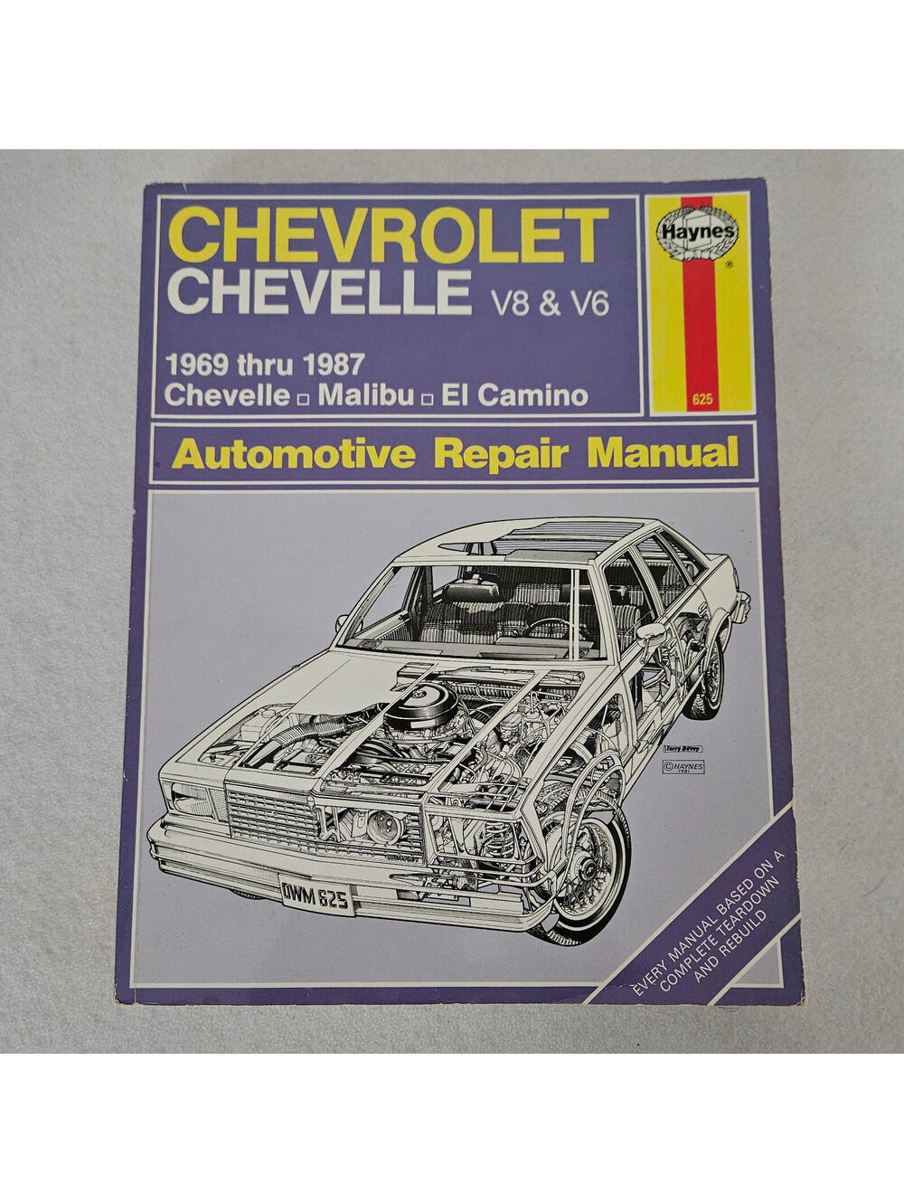 Chevrolet Chevelle V8 V6 Haynes Repair Manual 1969-1987
